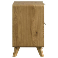 Bennett 2-drawer Bedroom Nightstand Bedside Table Light Oak