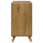 Home & Sleep Outlet - Bennett 6-drawer Bedroom Dresser Cabinet Light Oak
