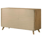 Home & Sleep Outlet - Bennett 6-drawer Bedroom Dresser Cabinet Light Oak