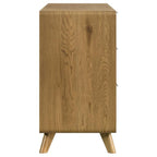 Home & Sleep Outlet - Bennett 6-drawer Bedroom Dresser Cabinet Light Oak