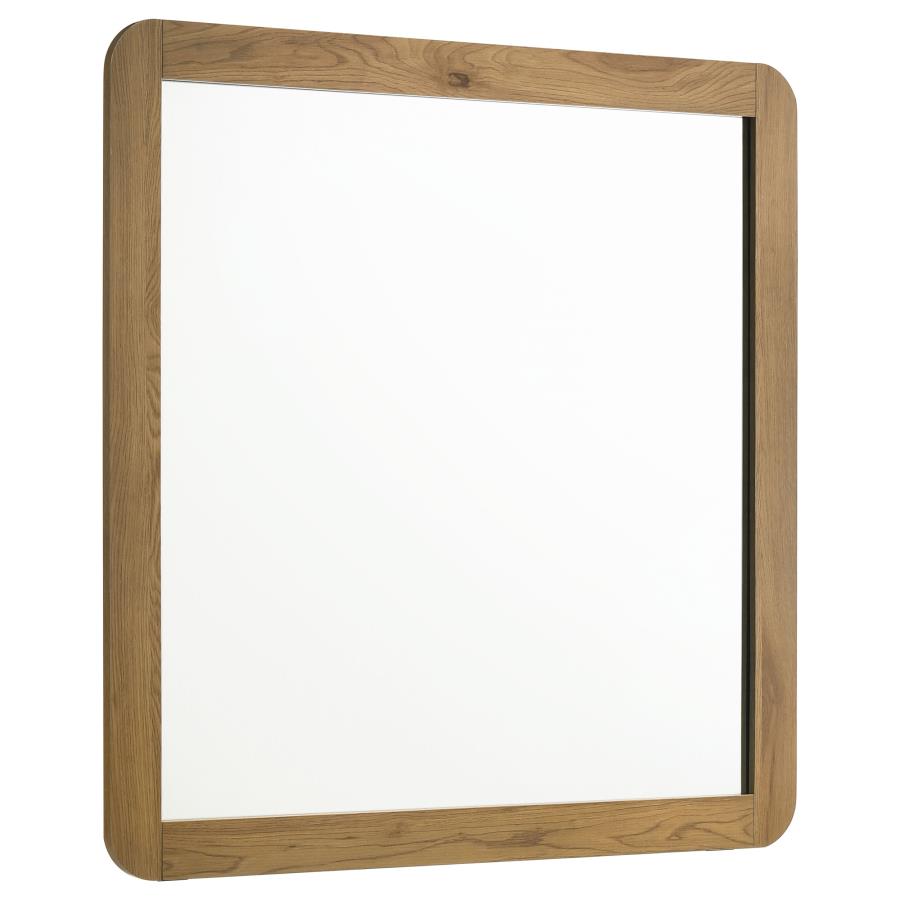 Home & Sleep Outlet - Bennett Bedroom Dresser Mirror Light Oak