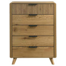 Bennett 5-drawer Bedroom Chest of Drawers Light Oak