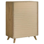 Home & Sleep Outlet - Bennett 5-drawer Bedroom Chest of Drawers Light Oak