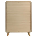 Home & Sleep Outlet - Bennett 5-drawer Bedroom Chest of Drawers Light Oak