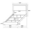 Marceline 4-piece Eastern King Bedroom Set White