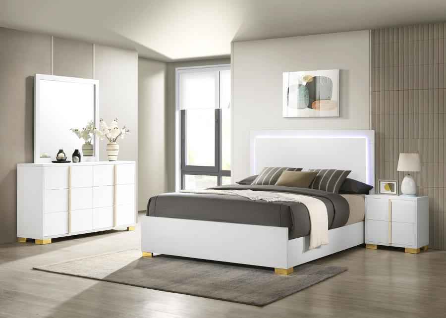 Marceline 4-piece Queen Bedroom Set White - Home & Sleep Outlet