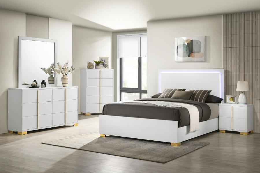 Marceline 5-piece Queen Bedroom Set White - Home & Sleep Outlet