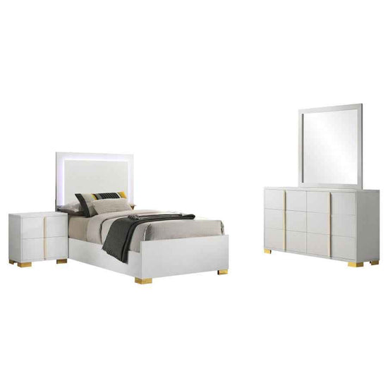 Marceline 4-piece Twin Bedroom Set White