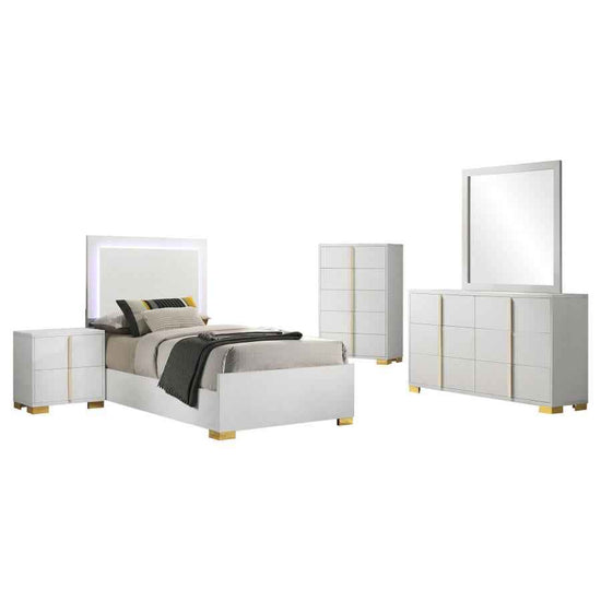 Marceline 5-piece Twin Bedroom Set White