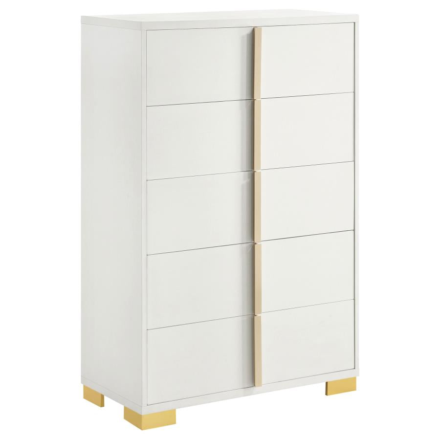 Marceline 5-piece Twin Bedroom Set White - Home & Sleep Outlet