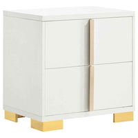 Marceline 2-drawer Nightstand White - Home & Sleep Outlet