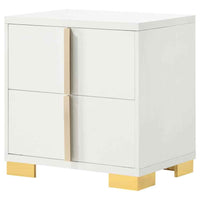 Marceline 2-drawer Nightstand White - Home & Sleep Outlet