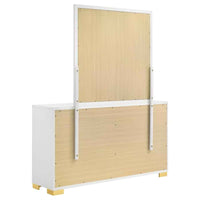 Marceline 6-drawer Dresser with Mirror White - Home & Sleep Outlet