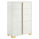 Marceline 5-drawer Bedroom Chest White - Home & Sleep Outlet