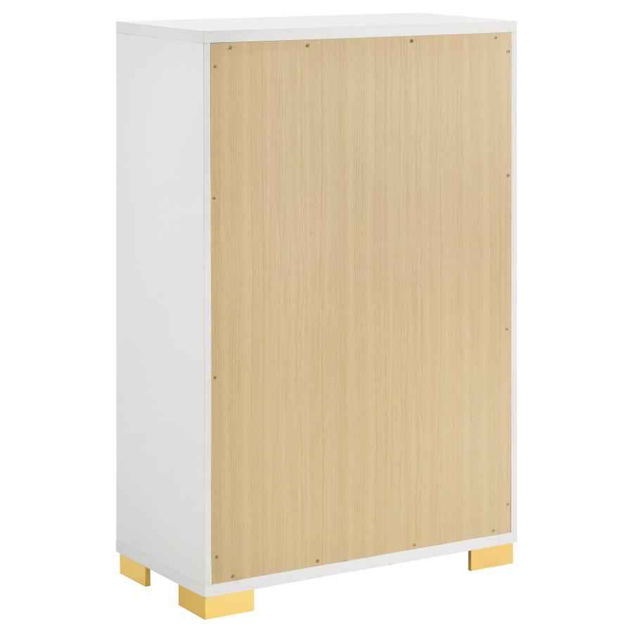 Marceline 5-drawer Bedroom Chest White - Home & Sleep Outlet