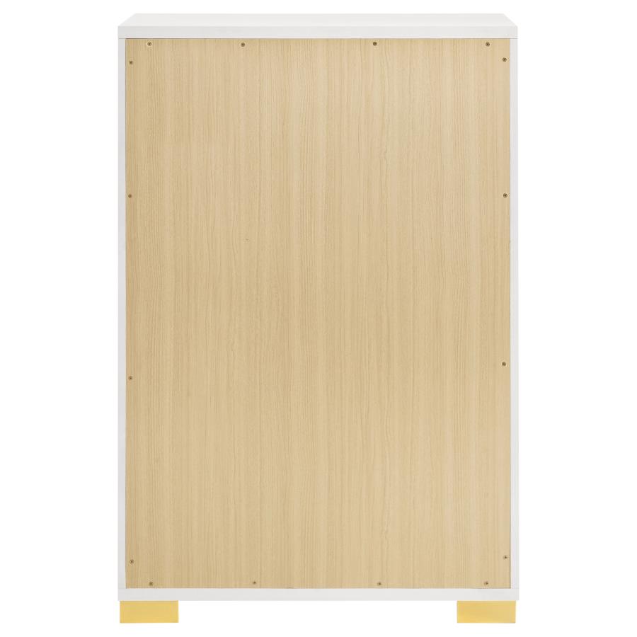 Marceline 5-drawer Bedroom Chest White - Home & Sleep Outlet