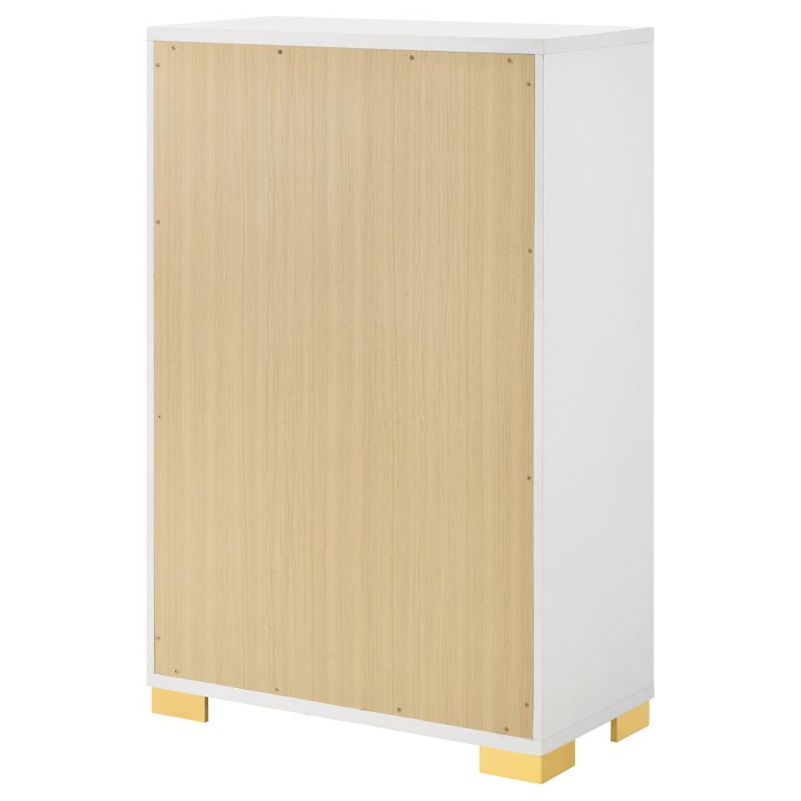 Marceline 5-drawer Bedroom Chest White - Home & Sleep Outlet