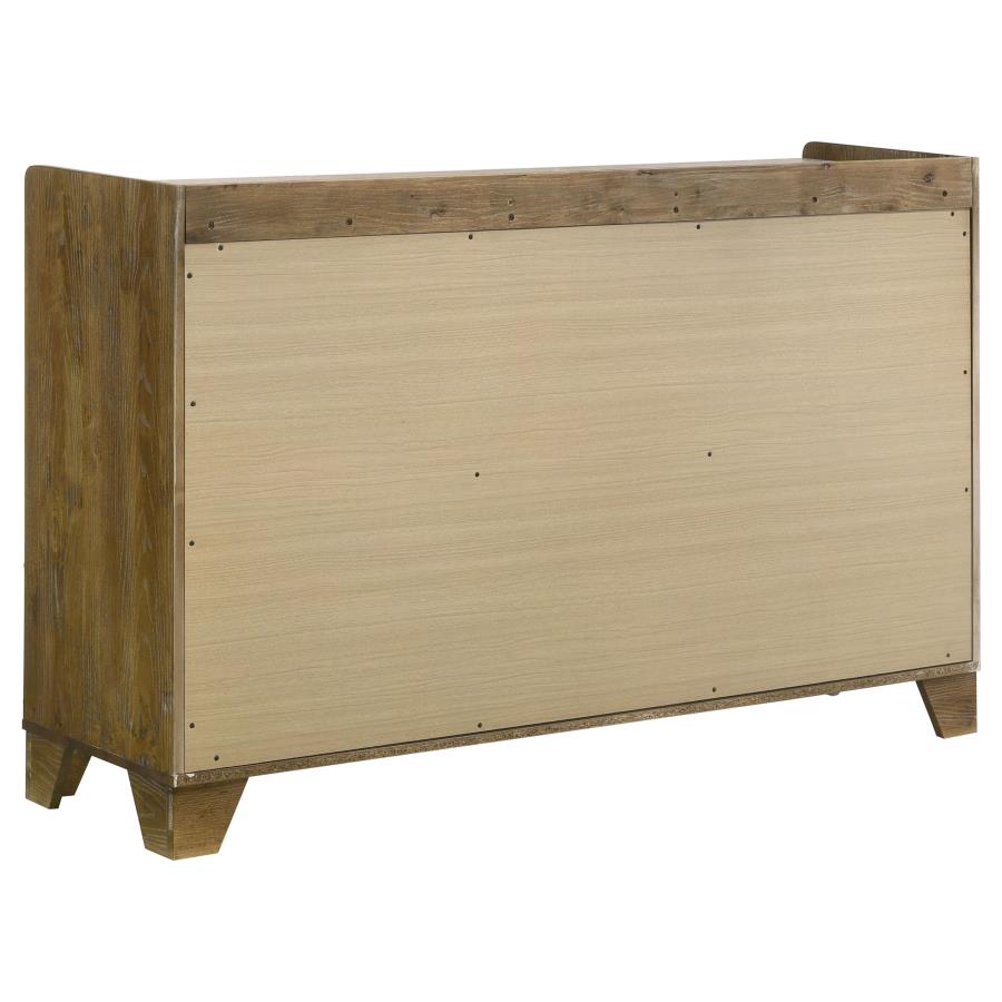 Henderson 4-piece Eastern King Bedroom Set Medium Oak - Home & Sleep Outlet
