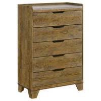 Henderson 5-piece Eastern King Bedroom Set Medium Oak - Home & Sleep Outlet