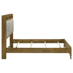 Home & Sleep Outlet - Henderson 57-inch Queen Bookcase Panel Bed Medium Oak