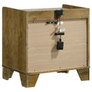 Henderson 1-drawer LED Nightstand Bedside Table Medium Oak - Home & Sleep Outlet