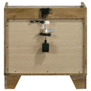Henderson 1-drawer LED Nightstand Bedside Table Medium Oak - Home & Sleep Outlet