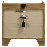 Henderson 1-drawer LED Nightstand Bedside Table Medium Oak - Home & Sleep Outlet