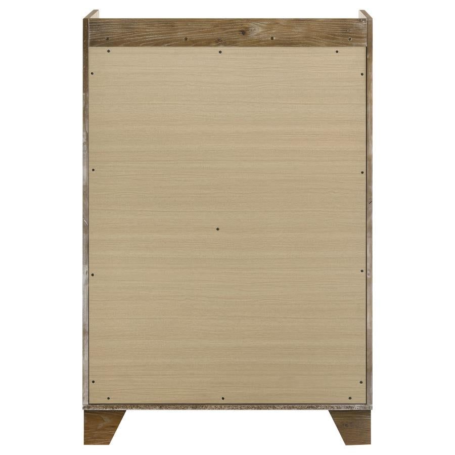 Henderson 5-drawer Bedroom Chest of Drawers Medium Oak