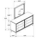 Emberlyn 6-drawer Dresser with Mirror Brown - Home & Sleep Outlet