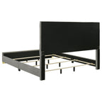 Ines 5-piece Eastern King Bedroom Set Grey and White High Gloss