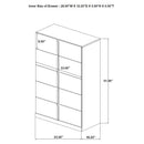 Ines 5-piece Eastern King Bedroom Set Grey and White High Gloss - Home & Sleep Outlet