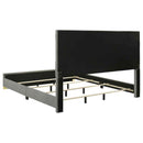 Ines 56-inch Fabric Upholstered Eastern King Panel Bed Grey - Home & Sleep Outlet