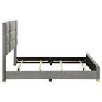 Ines 56-inch Fabric Upholstered Queen Panel Bed Grey