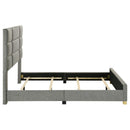 Ines 56-inch Fabric Upholstered Queen Panel Bed Grey - Home & Sleep Outlet