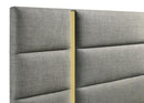 Ines 56-inch Fabric Upholstered Queen Panel Bed Grey - Home & Sleep Outlet