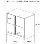 Ines 4-piece Eastern King Bedroom Set Navy and White High Gloss