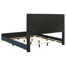 Ines 56-inch Fabric Upholstered Eastern King Panel Bed Navy - Home & Sleep Outlet
