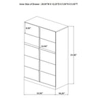 Ines 5-piece Queen Bedroom Set Navy and White High Gloss