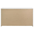Ines 6-drawer Bedroom Dresser Cabinet White High Gloss