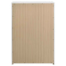 Ines 5-drawer Bedroom Chest of Drawers White High Gloss