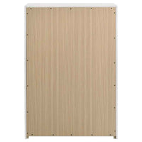 Ines 5-drawer Bedroom Chest of Drawers White High Gloss