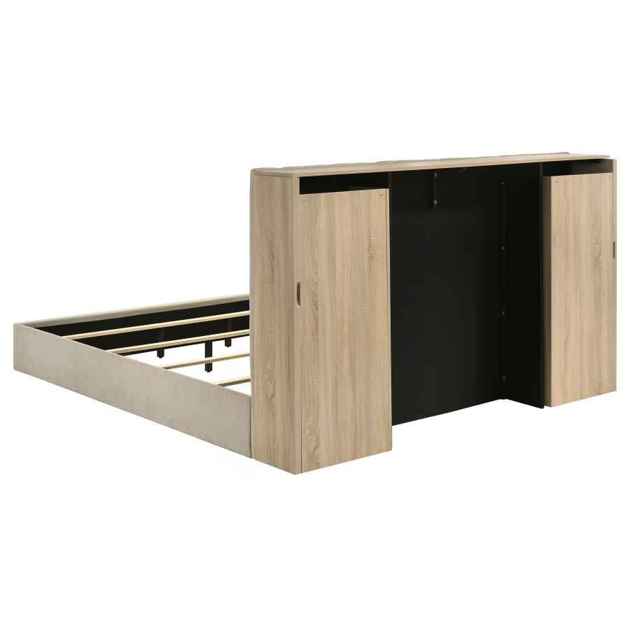 Arielle 4-piece Eastern King Bedroom Set Light Oak
