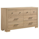 Arielle 5-piece Eastern King Bedroom Set Light Oak