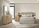 Arielle 4-piece Queen Bedroom Set Light Oak