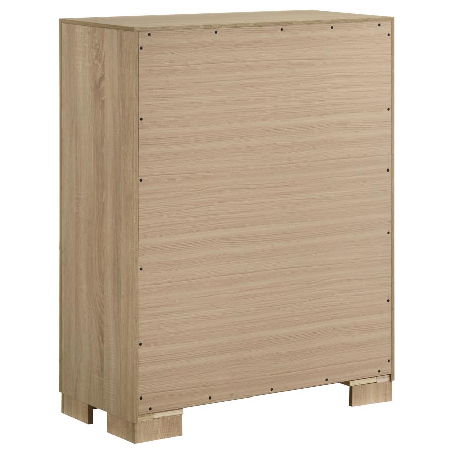 Arielle 5-piece Queen Bedroom Set Light Oak