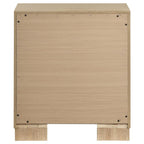 Home & Sleep Outlet - Arielle 2-drawer Bedroom Nightstand with Casters Light Oak