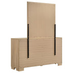 Home & Sleep Outlet - Arielle 6-drawer Bedroom Dresser with Mirror Light Oak