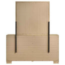 Arielle 6-drawer Bedroom Dresser with Mirror Light Oak