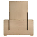 Home & Sleep Outlet - Arielle 6-drawer Bedroom Dresser with Mirror Light Oak