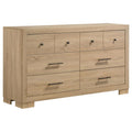 Home & Sleep Outlet - Arielle 6-drawer Bedroom Dresser Cabinet Light Oak